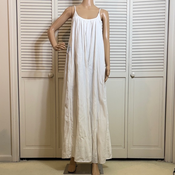 Another Tomorrow Dresses & Skirts - Another Tomorrow Gathered Summer Linen Maxi Dress Low Back Large